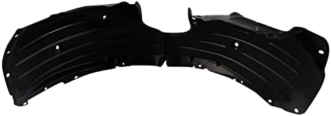 TRQ Front Right Inner Fender Liner Black Passenger Side