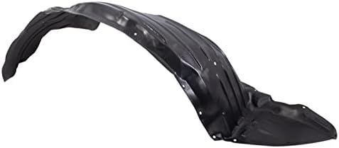 TRQ Front Right Inner Fender Liner Black Passenger Side