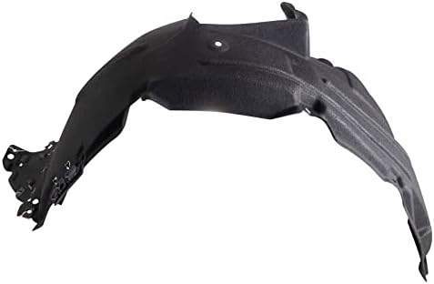 TRQ Front Left Inner Fender Liner Black Drivers Side