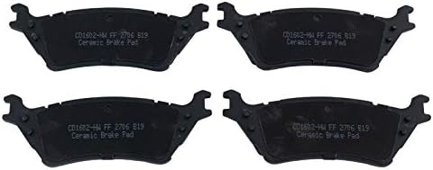 TRQ Rear Brake Pads Ceramic Hardware