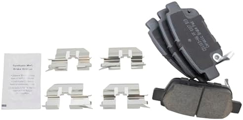 TRQ Rear Brake Pads Ceramic Wear Sensor Hardware