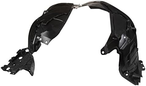 TRQ Front Right Inner Fender Liner Black Passenger Side