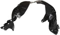 TRQ Front Right Inner Fender Liner Black Passenger Side