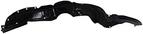 TRQ Front Right Inner Fender Liner Black Passenger Side