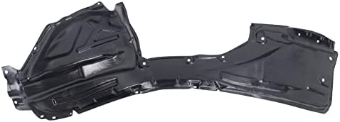 TRQ Front Left Inner Fender Liner Black Drivers Side