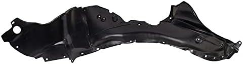 TRQ Front Right Inner Fender Liner Black Passenger Side