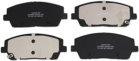 TRQ Front Ceramic Brake Pad Set