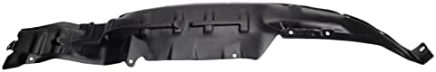 TRQ Front Right Inner Fender Liner Black Passenger Side