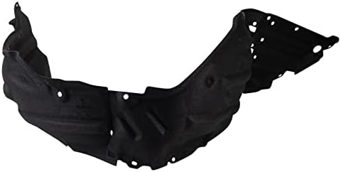 TRQ Front Right Inner Fender Liner Black Passenger Side