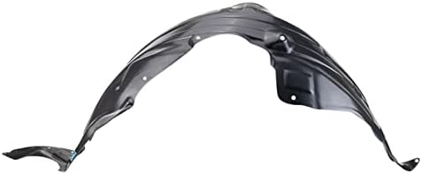 TRQ Front Right Inner Fender Liner Black Passenger Side