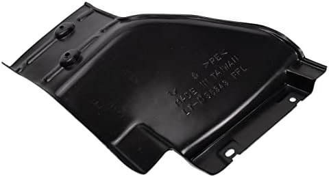 TRQ Front Left Forward Inner Fender Liner Black Drivers Side