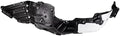 TRQ Front Left Inner Fender Liner Black Drivers Side