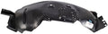 TRQ Front Left Inner Fender Liner Black Drivers Side