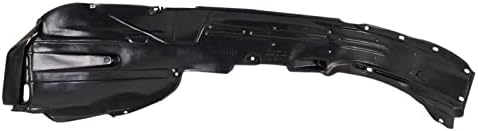 TRQ Front Left Inner Fender Liner Black Drivers Side