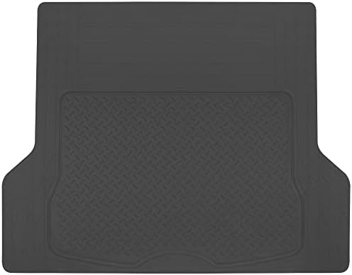 Motor Trend FlexTough™ Heavy Duty Rubber Black Car Floor Mats All Weather & Jumbo SUV Cargo Liner Full Set - Universal Trim to Fit Automotive Floor Mats & Trunk Mats for Cars Interior Accessories