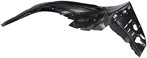 TRQ Front Right Inner Fender Liner Black Passenger Side