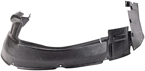 TRQ Front Right Inner Fender Liner Black Passenger Side
