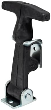 Buyers Products WJ201A 4-7/8" Rubber Hood Catch with A Bracket, 4 Pack, Weather-Resistant Hold Town, T-Handle Hasp, Draw Latch, Ideal Flexible Closure for Vehicle Hood Or Tool Box