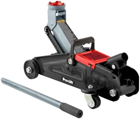 Pro-LifT F-2315PE Grey Hydraulic Trolley Jack Car Lift with Blow Molded Case-3000 LBS Capacity, 12 Inch, Black by Pro-Lift