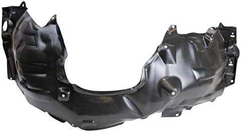 TRQ Front Right Inner Fender Liner Black Passenger Side