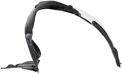 TRQ Front Right Inner Fender Liner Black Passenger Side