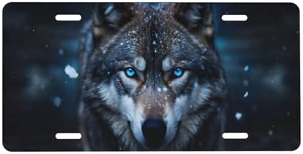 Wolf Snow Front License Plate 6" * 12" for Women