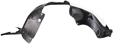 TRQ Front Right Inner Fender Liner Black Passenger Side