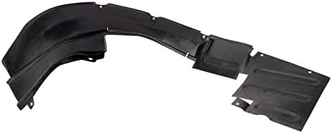 TRQ Front Right Inner Fender Liner Black Passenger Side