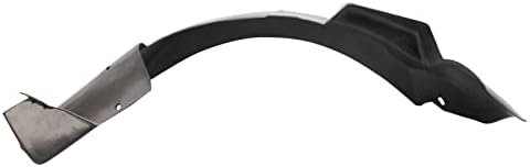 TRQ Front Left Rearward Inner Fender Liner Black Drivers Side