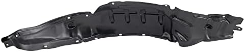 TRQ Front Left Inner Fender Liner Black Drivers Side