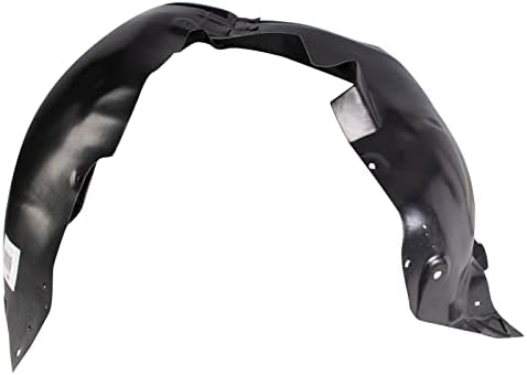 TRQ Front Right Inner Fender Liner Black Passenger Side
