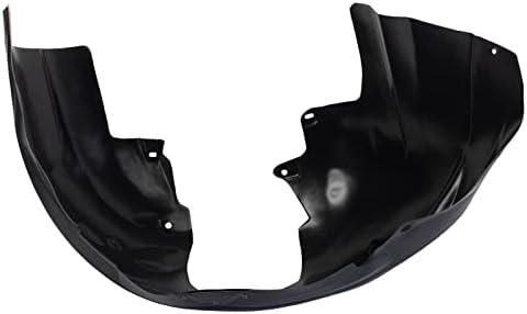 TRQ Front Right Inner Fender Liner Black Passenger Side