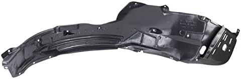 TRQ Front Left Inner Fender Liner Black Drivers Side