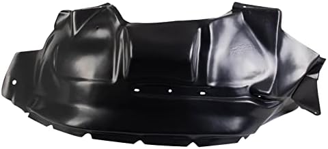 TRQ Front Right Inner Fender Liner Black Passenger Side