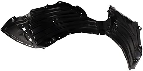 TRQ Front Right Inner Fender Liner Black Passenger Side