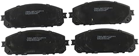 TRQ Front Brake Pads Ceramic Hardware Wear Sensor
