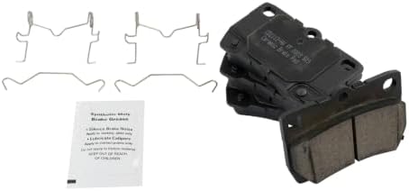 TRQ Rear Brake Pads Ceramic Hardware Wear Sensor