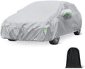 Amazon Basics Full Car Cover, Fits Vehicles 191-200", Silver
