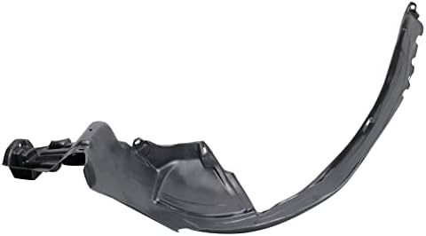 TRQ Front Right Inner Fender Liner Black Passenger Side