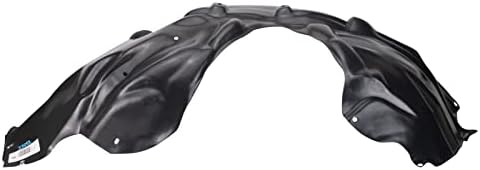 TRQ Front Right Inner Fender Liner Black Passenger Side