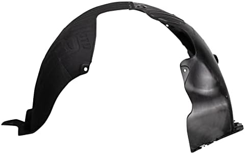 TRQ Front Left Inner Fender Liner Black Drivers Side