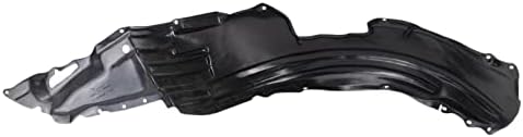 TRQ Front Right Inner Fender Liner Black Passenger Side