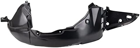 TRQ Front Right Inner Fender Liner Black Passenger Side