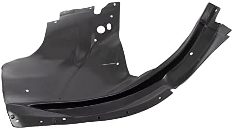 TRQ Front Left Rearward Inner Fender Liner Black Drivers Side