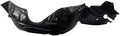 TRQ Front Right Inner Fender Liner Black Passenger Side