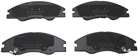 TRQ Front Brake Pads Ceramic Hardware Wear Sensor