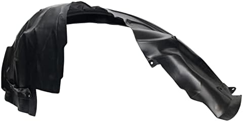 TRQ Front Right Inner Fender Liner Black Passenger Side