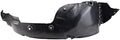 TRQ Front Right Inner Fender Liner Black Passenger Side