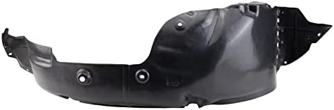 TRQ Front Right Inner Fender Liner Black Passenger Side