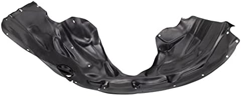 TRQ Front Right Inner Fender Liner Black Passenger Side